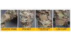 Тактический летний военный коcтюм форма Gunfighter мультикам убакс, штаны+наколенники р.L - изображение 3