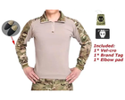 Тактичний демісезонний військовий костюм форма Han Wild убакс+налокітники, штани+наколінники, панама мультикам р.L - зображення 3