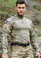 Тактичний літній військовий костюм форма Gunfighter мультикам убакс, штани+наколінники р.XL - зображення 5