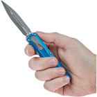 Нож Microtech Dirac Double Edge Stonewash Distressed Blue (225-10DBL) - изображение 5