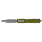 Нож Microtech Dirac Double Edge Stonewash Distressed OD Green (225-10DOD)