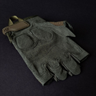 Прочные военные перчатки тактические армейские перчатки без пальцев открытые TACTICAL Оливковый (BC-8808) XL - изображение 5