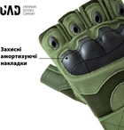 Перчатки тактические короткопалые UAD ЗЕВС M с защитой Олива (UAD0030M) - изображение 6