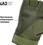 Перчатки тактические короткопалые UAD ЗЕВС M с защитой Олива (UAD0030M) - изображение 7
