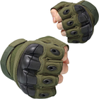 Перчатки тактические короткопалые UAD ЗЕВС XL с защитой Олива (UAD0030XL) - изображение 2