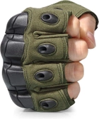 Перчатки тактические короткопалые UAD ЗЕВС XL с защитой Олива (UAD0030XL) - изображение 3