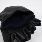 Тактичні зимові рукавиці чорний M - зображення 8