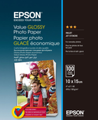 Epson Value Glossy Photo Paper 10x15 cm 100 arkuszy (C13S400039) - obraz 1