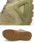 Армейские берцы мужские кожаные ботинки Оливковый 43 размер надежная защита и комфорт для длительного использования качество и прочность - изображение 6