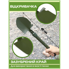 Складна лопата, туристична лопата для кемпінгу, міні лопата, саперна лопата Shovel Mini + чохол. Колір зелений - зображення 4