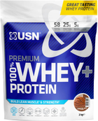 Białko USN 100% Premium Whey Protein+ 2000 g Chocolate (6009544918622) - obraz 1