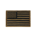 Патч шеврон флаг США Condor US FLAG PATCH 230 (вышивка) Coyote Brown