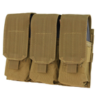 Подсумок для магазинов AR карабина тройной молле Condor Triple M4 Mag Pouch MA58 Coyote Brown - изображение 1