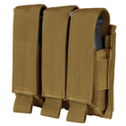 Подсумок для пистолетных магазинов тройний молле Condor Triple Pistol Mag Pouch MA52 Coyote Brown - изображение 1