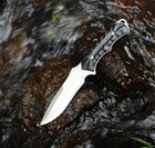 Нож охотничий Columb OD105 толстый клинок, металлическая рукоять, качественная сталь - изображение 4