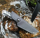 Нож охотничий Columb OD105 толстый клинок, металлическая рукоять, качественная сталь - изображение 5