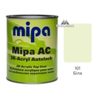Автокраска 101 Белая 2К акриловая Mipa 1л (без отвердителя)