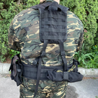 РПС система MOLLE + подсумки 6601 Разгрузочная поясная система черная - изображение 1