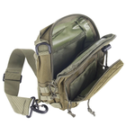 Тактична армійська нагрудна однолямкова чоловіча сумка через плече - зображення 9