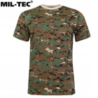 Бавовняна футболка Mil-Tec® Digital Woodland XL - зображення 5