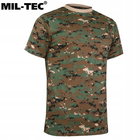Хлопковая футболка Mil-Tec® Digital Woodland L - изображение 2