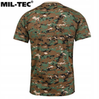 Бавовняна футболка Mil-Tec® Digital Woodland M - зображення 4