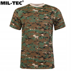 Бавовняна футболка Mil-Tec® Digital Woodland L - зображення 5