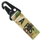 Ключница карабин группа крови на ключи Condor Blood Type Key Chain 239 2 (A+), Crye Precision MULTICAM