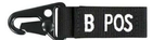 Ключниця карабін група крові на ключі Condor Blood Type Key Chain 239 3 (B+), Чорний - зображення 1