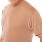 Летняя футболка мужская тактическая Jian 9190 размер M (46-48) Бежевая (Песочная) материал хлопок - изображение 2
