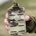 Підсумок під магазин Tactic, тактичний армійський підсумок ак одинарний колір Мультикам (pouch-AK-multicam) - зображення 1