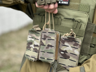 Подсумок под магазин Tactic, тактический армейский подсумок ак одинарный цвет Мультикам (pouch-AK-multicam) - изображение 6