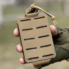 Подсумок под магазин Tactic, тактический армейский подсумок ак одинарный цвет Койот (pouch-AK-coyote) - изображение 1