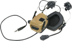 Навушники Earmor M32H MOD3-CT активні, тактичні, шумоподавлюючі, захисні з адаптерами Койот (M32HMOD3-CT) - зображення 2