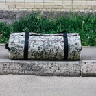 Баул-сумка військова, армійський баул Оксфорд піксель з клапаном 100 л тактичний баул, тактичний баул-рюкзак - зображення 6