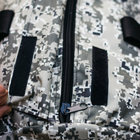 Баул-сумка військова, армійський баул Оксфорд піксель з клапаном 100 л тактичний баул, тактичний баул-рюкзак - зображення 10