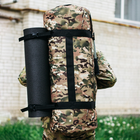 Баул-сумка 100л армійська Cordura мультикам з кріпленням для каремату та саперної лопати. - зображення 3
