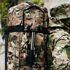 Баул-сумка 100л армійська Cordura мультикам з кріпленням для каремату та саперної лопати. - зображення 6