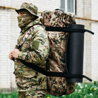 Баул-сумка 120л армійська Cordura мультикам з кріпленням для каремату та саперної лопати. - зображення 1