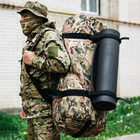 Баул-сумка 120л армійська Cordura мультикам з кріпленням для каремату та саперної лопати. - зображення 5