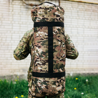 Баул-сумка военная, баул армейский Cordura мультикам 100 л тактический баул, тактический баул-рюкзак - изображение 3