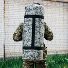 Баул сумка військова, баул армійський Оксфорд піксель 100 л тактичний баул, тактичний баул-рюкзак - зображення 3