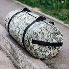 Баул сумка військова, баул армійський Оксфорд піксель 100 л тактичний баул, тактичний баул-рюкзак - зображення 8