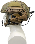 Навушники Earmor M32X MARK3-CT активні, тактичні, шумоподавлюючі, захисні з адаптерами Койот (M32XMARK3-CT) - зображення 6