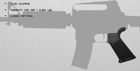 Пистолетная рукоять IMI M4 Overmolded Pistol Grip ZG103 Тан (Tan) - изображение 2