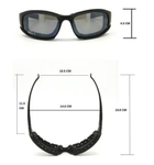Тактичні окуляри DAISY, окуляри для військових, 4 комплекти змінного скла - зображення 6