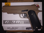 Страйкбольний пістолет Galaxy Colt, металевий, пружинний G.38D - зображення 7