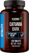 Ekstrakt z kory catuaba Essence Catuaba Bark 500mg 120 tabletek (5902811812894) - obraz 1