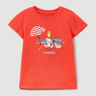 Koszulka dziecięca dla dziewczynki OVS 1790501 122 cm Terakotowa (8057274914788) - obraz 1
