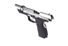 Стартовый пистолет Kuzey F92 Chrome (Beretta) + Патроны 25шт + ДОП магазин. - изображение 4